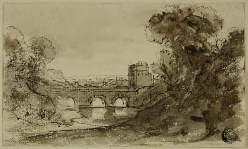 Cuadro pintura murales decor paisaje de Claude Lorrain lienzo decorativo hogar 60x90