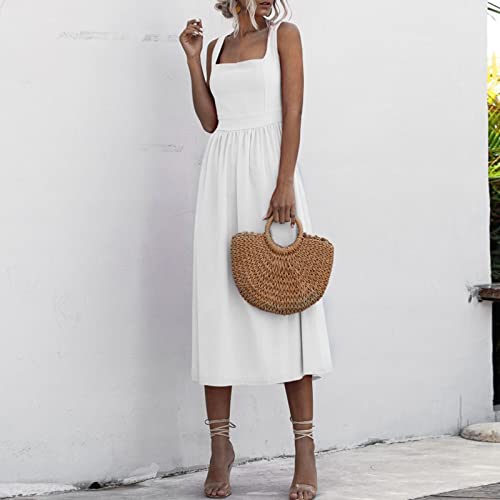 Robe blanche dentelle longue à volant pour un style romantique - 4