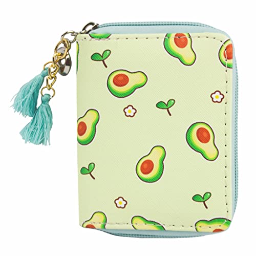 MayeBridge Lovely Avocado Pattern Clutch Wallets PU Leather Change Clasp Card Case Wallets Girls Christmas Gift(Avocado0514)