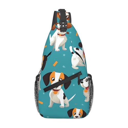 Bolso Cruzado Hombre Mochila Diagonal Con Estampado
