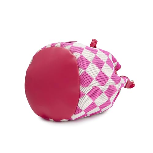 Image of Caprese Checker Sling Bag for Women (Medium, Fuchsia)