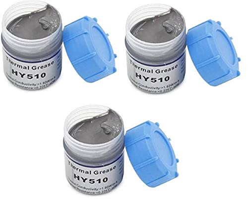 Sadow 10g Grey Heat Sink Compound Thermal Silicone Conductive Grease Paste for PC CPU GPU Chipset (Pack of 3) Sadow 10g Grey Heat Sink Compound Thermal Silicone Conductive Grease Paste for PC CPU GPU Chipset (Pack of 3)