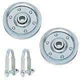 Gekufa Garage Door Pulley 3' Sheave,3/8' Bore 200LB Load Rating,2 Pulleys with Clevis Fork Bolt and...