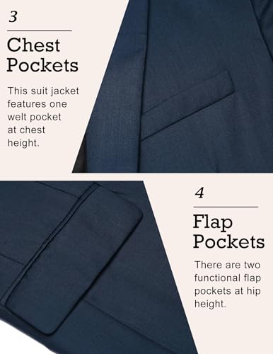 Image of COOFANDY Mens Sport Coat Casual Blazer One Button Business Suit Jacket