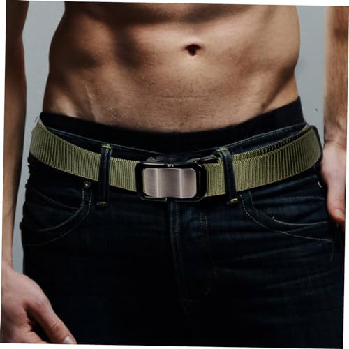 Men's Nylon Waist Belt for Outdoor Use Breathable Automatic Buckle Design for Comfortable Fit Versatile Jean and Trouser Belt for Casual and Active Wear4