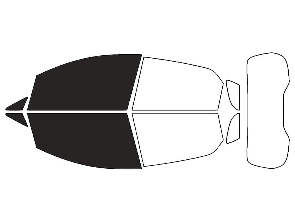 Rvinyl Window Tint Kit Compatible with Ford Ecosport 2018-2022 - Front Precut Kit - 20%