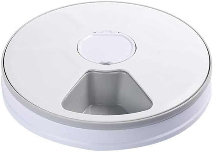 Katten- en hondenvoerautomaat, automatische voerautomaat met 6-segmenten wijzerplaat met lcd-scherm, gesproken herinnering, voor katten en kleine en middelgrote huisdieren.