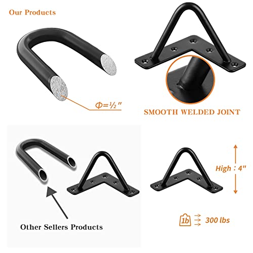 Lcsdlhlsy Hairpin Legs 4 Inch, Metal Furniture Legs With Floor Protectorsset Of 4 - Home Diy Projects For Cabinets, Coffee Table Legs, Wardrobes, Tv Cabinets, Drawers, Bedside Tables, Sofas, Etc， #TOP1