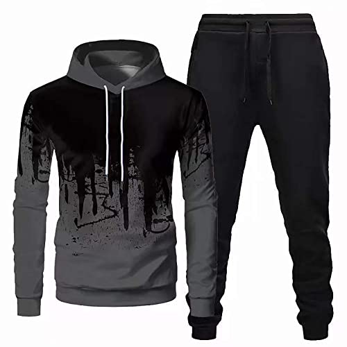 Generisch Präsentationsanzug Herren Streatwear Trainingsanzüge für Trainingsanzug Zwei Sets Anzug Hose Hoodies Jogging Jacke Jogginganzug Kleidung Grau M Generisch Präsentationsanzug Herren Streatwear Trainingsanzüge für Trainingsanzug Zwei Sets Anzug Hose Hoodies Jogging Jacke Jogginganzug Kleidung Grau M
