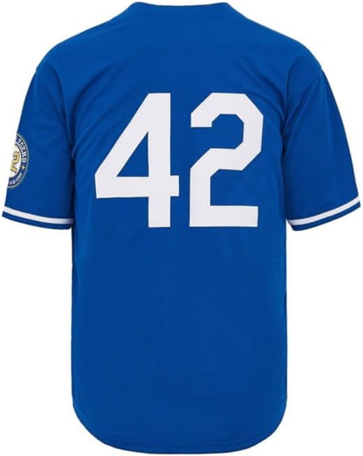 Youth Black Legend Baseball Jersey #42 Vintage Embroidered Retro Hip Hop Jersey Stitched - Image 3