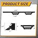 SMANOW Drop Down Running Boards Compatible with 2018-2025 Jeep Wrangler JL 4 Door, Dual-Stage Textured Black Powder Coated, 4 Inch Step Bars Side Step BCKA.
