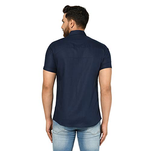 Image of Men Solid Slim Fit Shirt