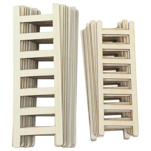 Mini escabeau en bois pour maison de poupée miniature Alasum