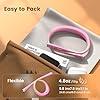 Glocusent Book Light, 3-Color & 6-Brightness Reading Light, Bendable Neck Light, 80-hr Lasting Rechargeable Book Light, Perfect Reading Lights for Books in Bed, Knitting, Book Lovers Gifts - 1Pack #4