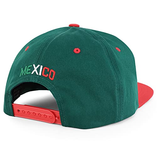 Image of Hecho En Mexico Eagle 3D Embroidered Flat Bill Snapback Cap
