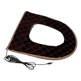 ZHUMCCY Funda Para Asiento De Inodoro Con USB | Alfombrilla Calefactora Ajustable De 5 Niveles,Calentador De Asiento De Inodoro Con Temporizador | Diseño Enchufable Para Clima Frío Cuidado De Ancianos