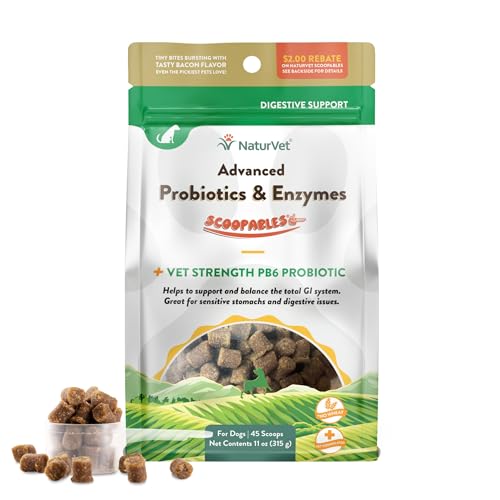 Image of NaturVet Advanced Probiotics for Dogs Scoopables Food Topper - 11oz