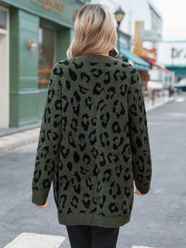 Image of Snuggle Sac Cardigan Sweaters for Women with Pocket Trendy Casual Long Sleeve Tops Open Front Fall Winter Coats