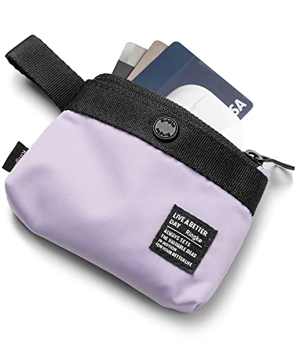 Image of Ringke Mini Pouch [2-Way Bag Miniature] Nylon Carrying Pouch Small Bag - Light Purple