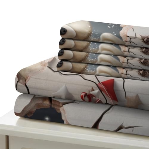 Housse de couette ours en microfibre premium 3D douce et résistante INTCHE - 6