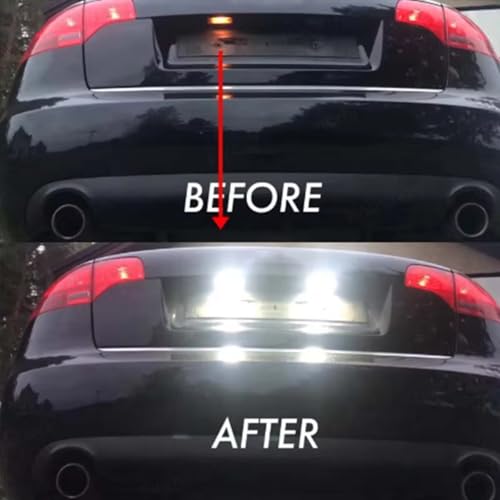 Luces de matrícula para automóvil Logan MCV 2013-2025 | Kit de luz de número de matrícula 2PCS 3