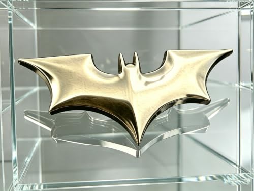 Image of 3D Spider Chrome Emblems Badges Sticker Car Vehicle, Truck, Motorcycle, RV, Scooter, SUV, Door, Window, Room, Wall and More Decoration (Bronze Batshape)