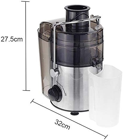 Extractor de Jugos Eléctrico 2 Velocidades 1000W Boca Ancha Acero Inoxidable Negro miniatura 3