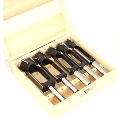 5pcs Wood Tenon Maker Dowel Pocket Hole Plug Cutter Woodworking Drill Bit Suiatble for Making 3/8 1/2 5/8 3/4 1