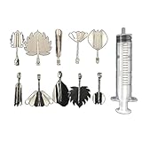 werkzeugbar 10 strumenti e 1 siringa Unbekannt 3D Gelatina Art Art 11 Pezzi werzeug Set per Fiori e Altro con siringa