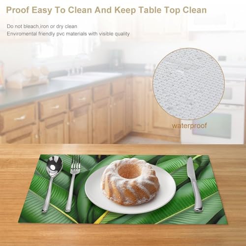 Sets de table en PVC antidérapants résistants chaleur lavables pour restaurant