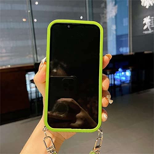 Coque cordon iPhone 13 BSAPP verte | Labyrinthe luxe antichoc - 5