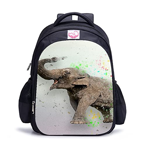 Mochila escolar artística 3D duradera que resiste el peso y evita roturas