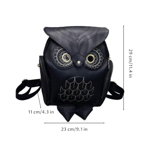 Mochila de búho compacta para evitar cargas pesadas en mujer 5