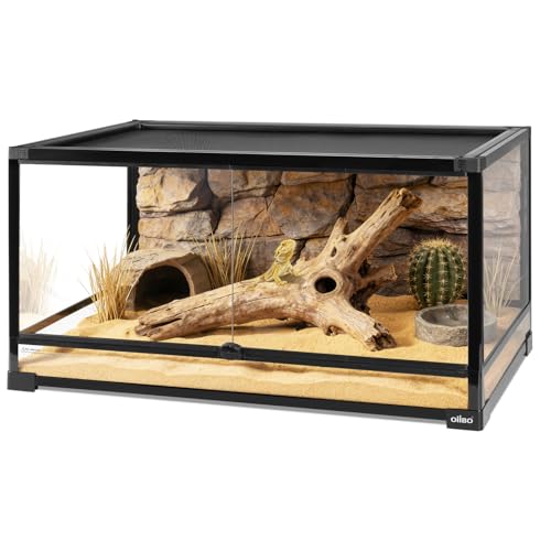 OIIBO 50 Gallon Tempered Glass Reptile Tank, 36" x 18"