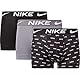 Nike Herren Dri-Fit Esmicro Trunks 3Pk, Nike Logo Print/Cool Grey/Black, L