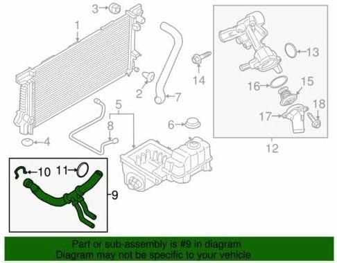Ford BL3Z-8286-A Genuine Hose - Radiator