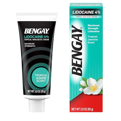 Image of Bengay Lidocaine Pain Relief Cream, 4% Lidocaine, 3 oz