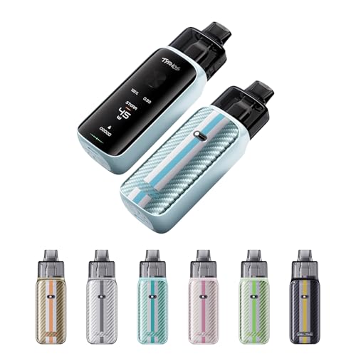 �yMTL&RDL�����zJUSTKEY ���[�E�F�� TYPHOS Pro Pod Kit �d�q�^�o�R vape �X�^�[�^�[�L�b �x�C�v45W 3000mAH 1.47�h�X�N���[�� �����C�^�o�R �։� �߉� ���� �R���p�N�g ���L�b�h�t���[ �j�R�`���Ȃ� ���K