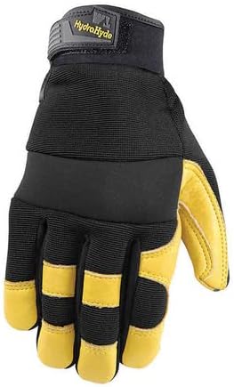 Wells Lamont HydraHyde WATER RESISTANT LEATHER HEAVY DUTY GOATSKIN PALM Working Glove L