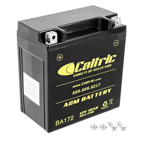 Caltric AGM Battery Compatible with Kawasaki VN1500 Vulcan 1500 Nomad Fi 1999 2000 2001 2002 2003 2004