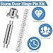 3 Storm Door Hinge Pin Replacement Kit, Screen Door Parts Storm Door Replacement Aluminum Screen Hinge Tools, 6PCS Hinge Pins 6PCS Bushing Caps 3PCS Springs Tools Applicable to K 5131