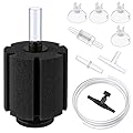 Pawfly Large Aquarium Bio Sponge Filter Quiet Betta Fry Shrimp and Small Fish Foam Filter with Airline Tubing Suction Cups Check Valve Connectors and Control Valve Accessories for 60 Gallon Fish Tank