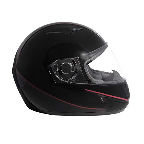 Image of Royal Enfield Full Face Helmet with clear Visor Gloss Black , Size: XL(61-62cm)