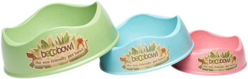 Beco Bowl Large Blue Biodegradable Pet Animal Feeding Dog Bowl Dish
