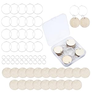 SUNNYCLUE Holz Weinglas-Anhänger DIY Bastelset