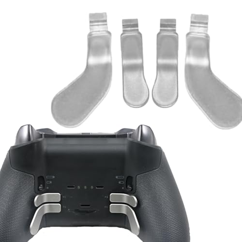 Image of 5 Pack Metal Paddles for Xbox Elite 2 Controller,Elite Series 2 D-Pads Replacement Parts for Xbox Controller Elite Series 2, Elite 2 Core Controller Accessories(Silver) [video game]