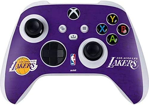 Skinit Decal Gaming Skin Compatible with Xbox Series S Controller - Officially Licensed NBA Los Angeles Lakers Dark Rust Design