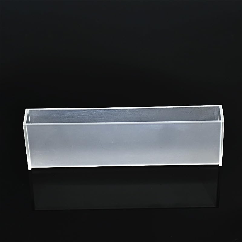 Cubeta de cuarzo con trayectoria de luz de 100 mm, celda de espectrómetro (celda de muestra líquida), 35 ml, for tecnología de sinterización de frita de espectrofotómetro, 1/paquete