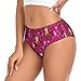 Shin Fashion Women Christmas Panties Low Rise Underwear Pink Fox Comfy Briefs Fun Festive Holiday Wear X-Large