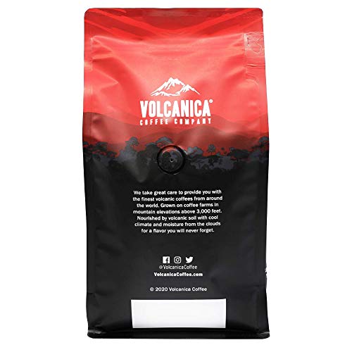 Volcanica Coffee Kenya AA Beans, Whole Bean, Fresh Roasted, 16-ounce